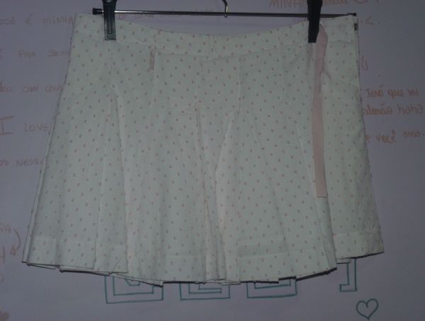 Pink w/ White Dotted Skirt